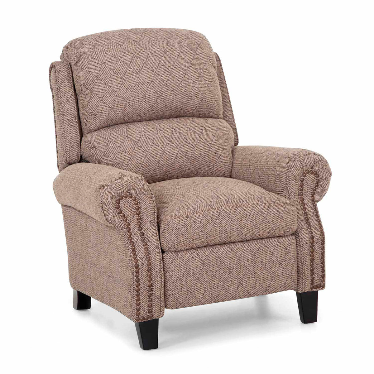 Front right view of Superior Bark Leg Recliner