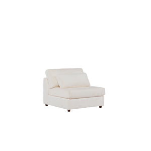 Front left view of McCall Cloud Armless Chair