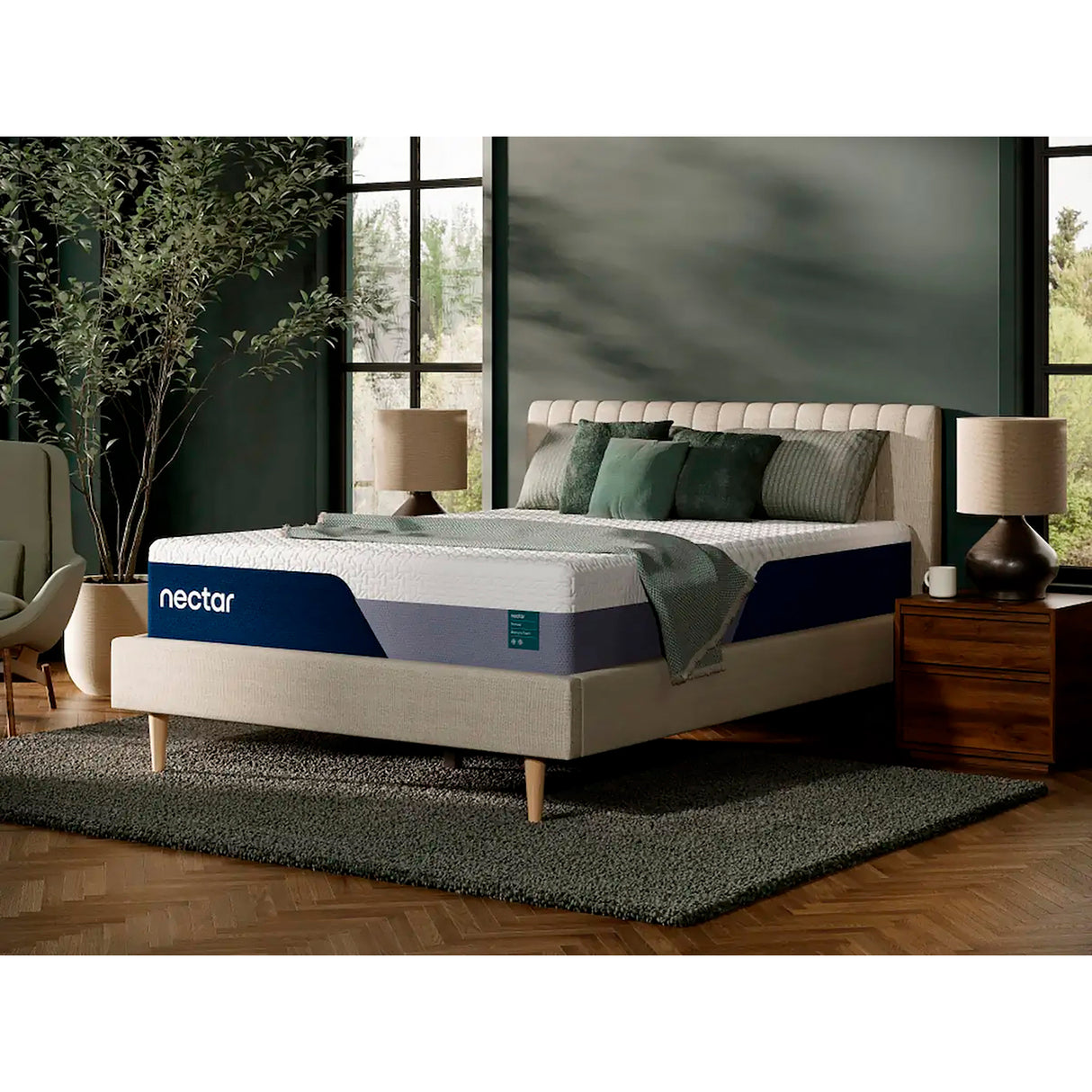 Front right view of Nectar Premier King Mattress