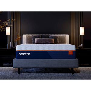 A room setting featuring Nectar Ultra Hybrid Queen Mattress