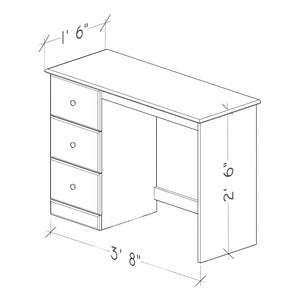 Essentials 3 Drawer Desk - QK1089382_PERD_DIM_OL