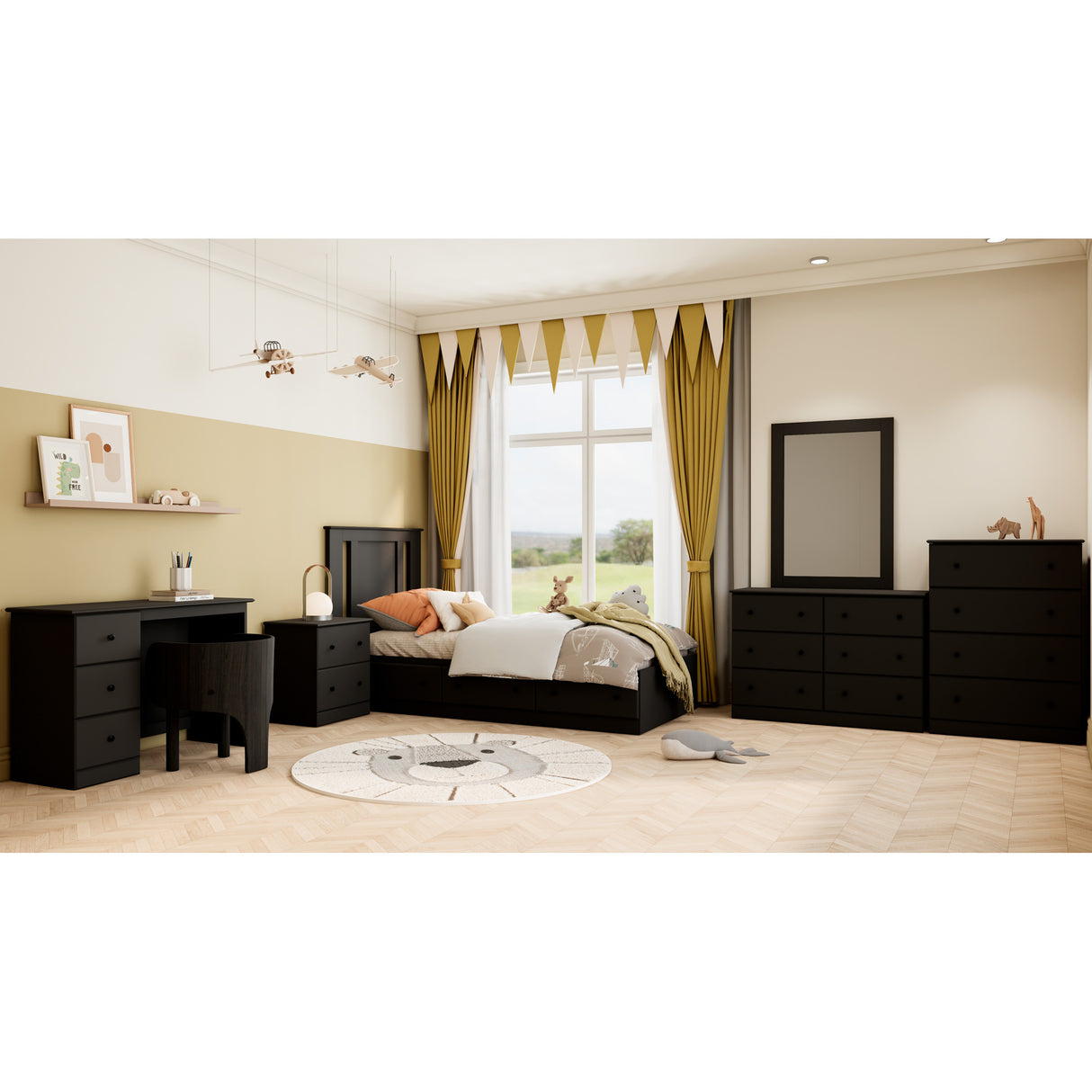 Essentials 3 Drawer Desk - QK1089473_PERD_LF1_RM
