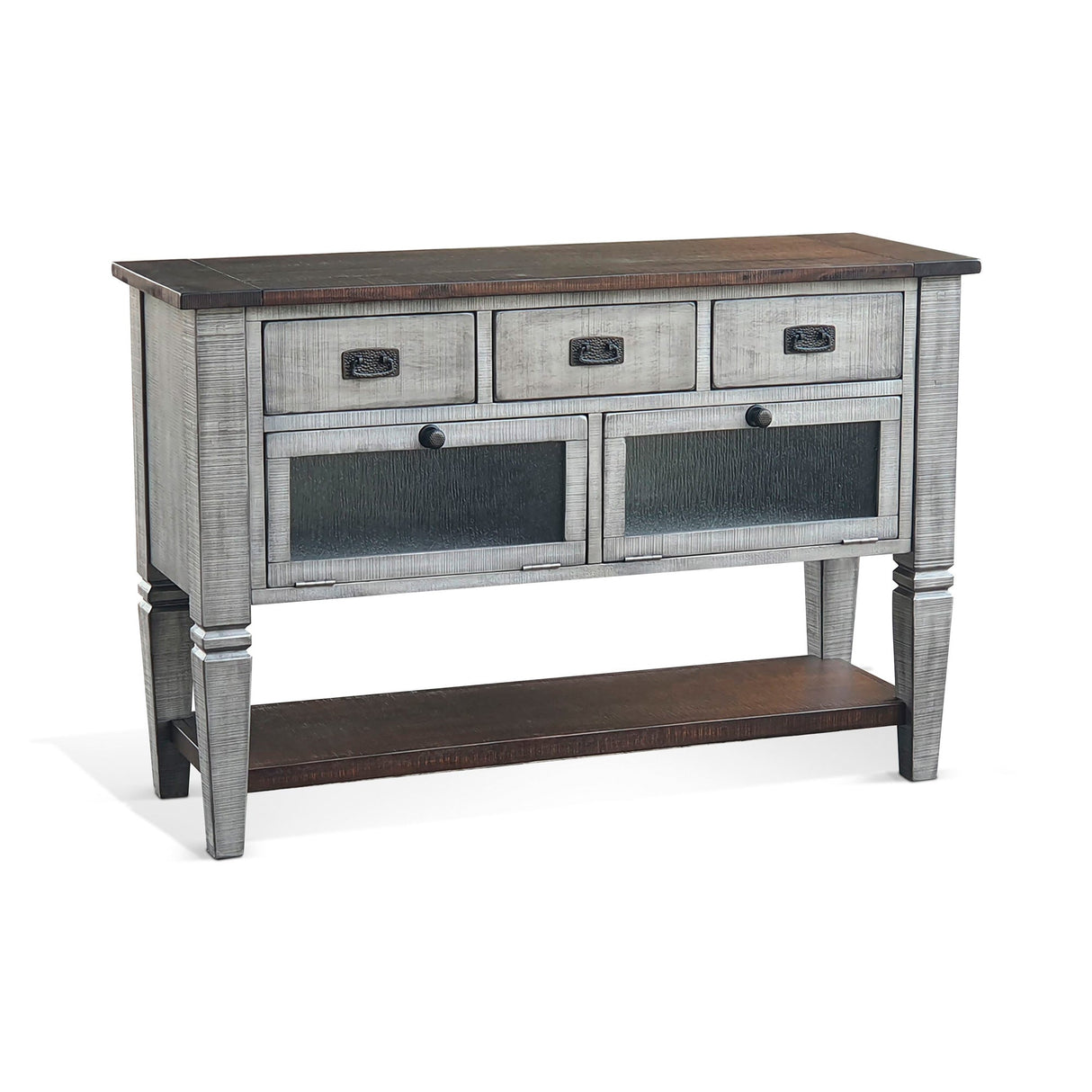 Front right view of Homestead Hills Alpine Gray Server