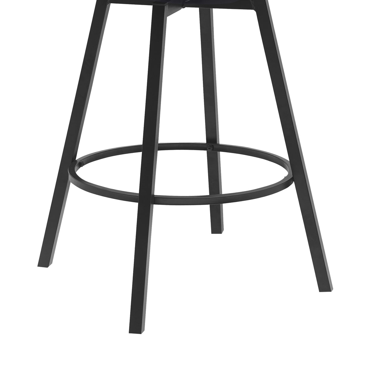 Athena Swivel Counter Stool metal legs