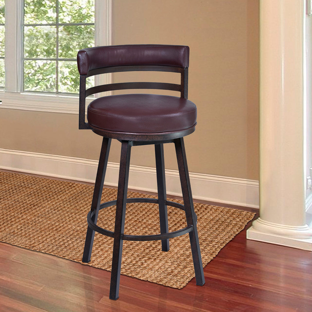 Madrid Swivel Counter Stool - QK1089617_ARMN_LF1_RM