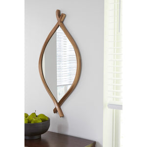 A room setting featuring Bartner Antique Gold Accent Mirror