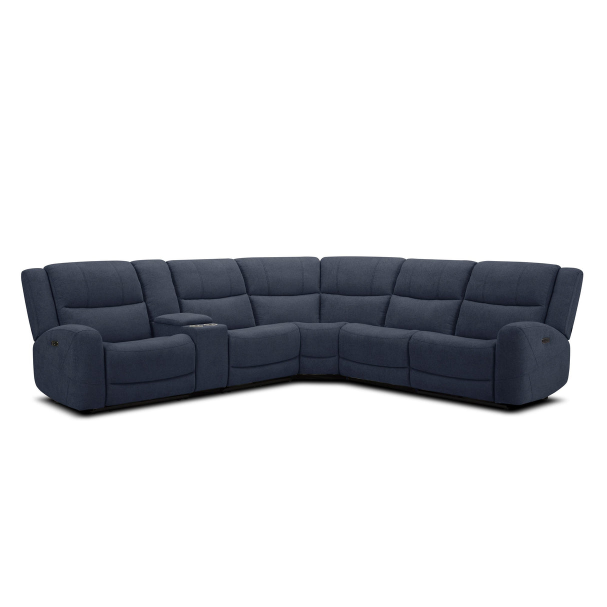 Grayson 6 Piece Sectional with 2 Power Ends and 1 Power Armless
