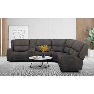 Grayson 6 Piece Sectional with 2 Power Ends