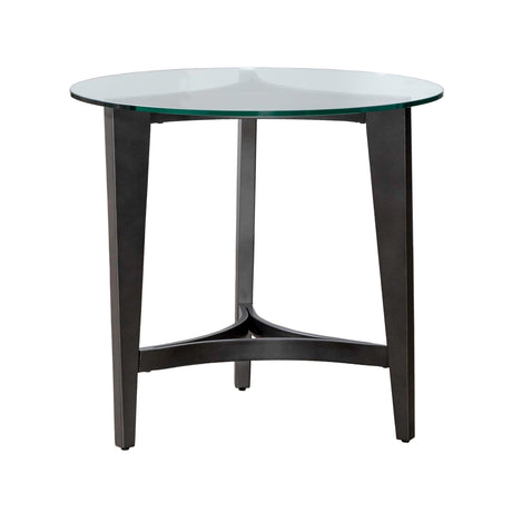 Capri Glass Round End Table QK1090471