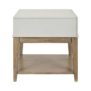 Back view of Berkley Square Linen End Table