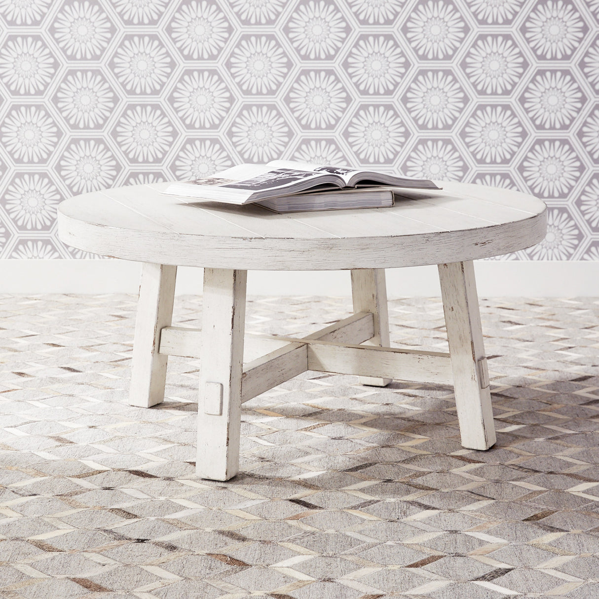 Modern Farmhouse Round Coffee Table