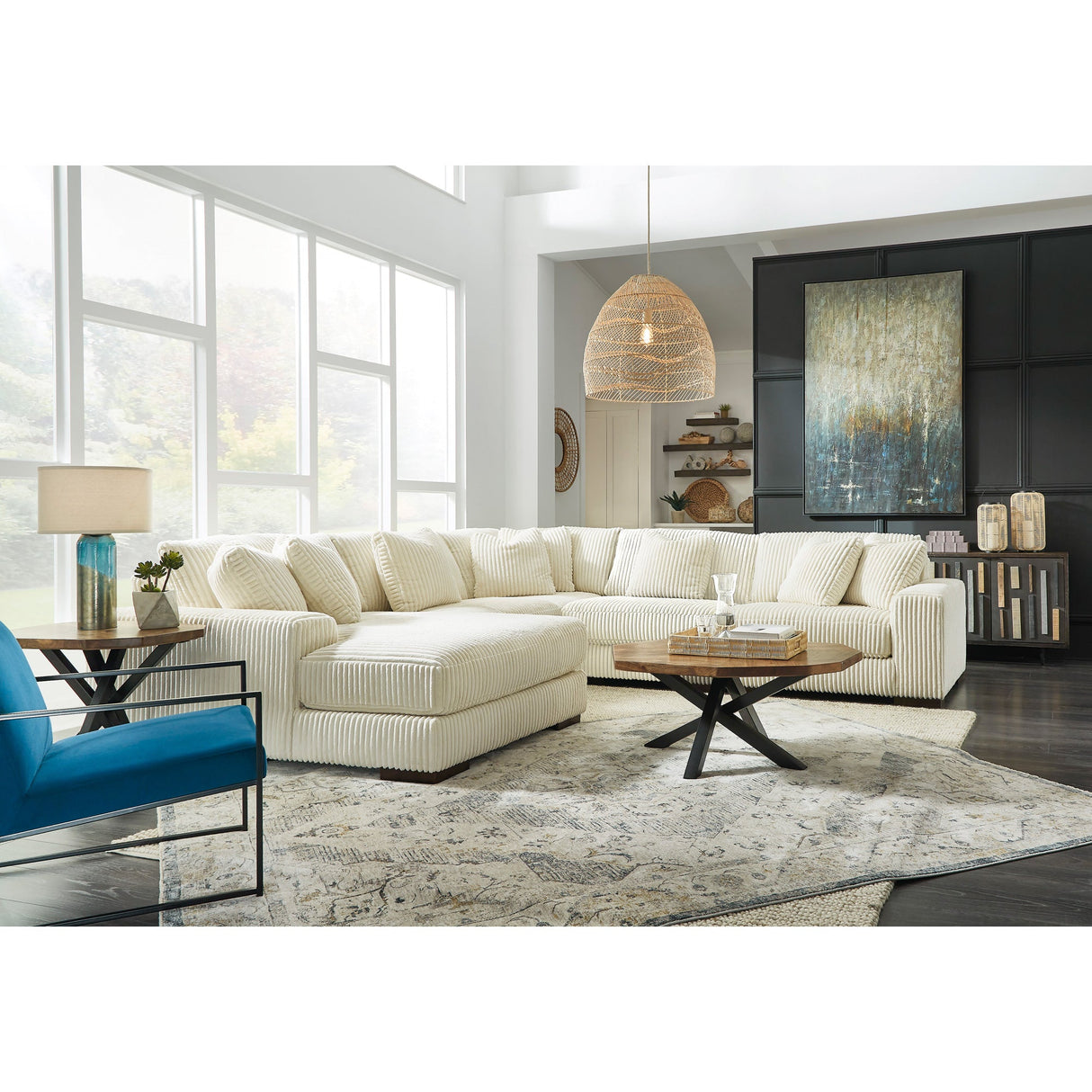 Lindyn 5 Piece Left Chaise Sectional - QK1090743_ASHL_LF1_RM