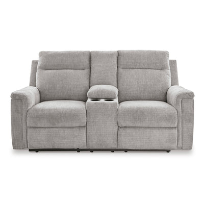 Barnsana Power Reclining Console Loveseat