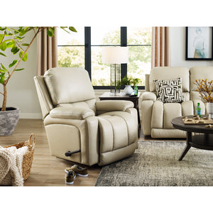 A room setting featuring Greyson Ice Tri-Power Rocker Recliner