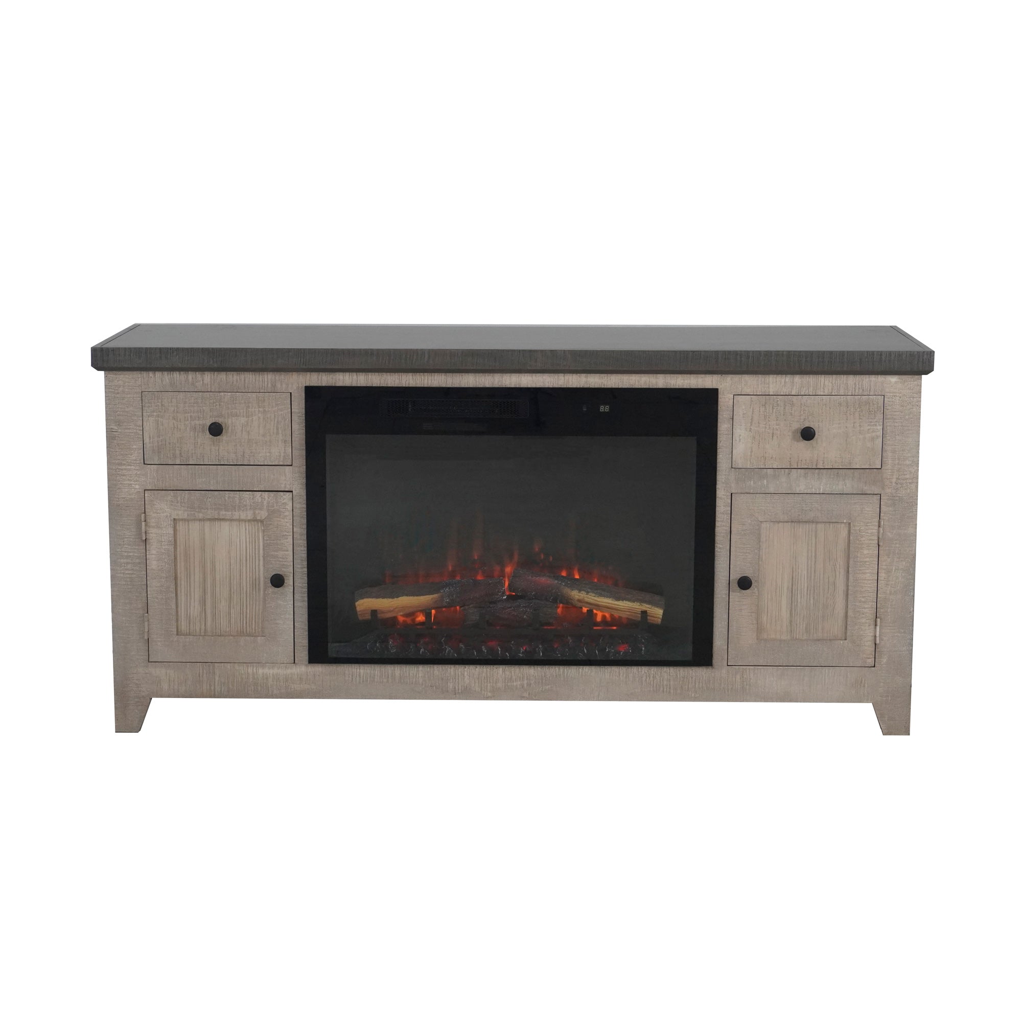 Lau 67 Inch Fireplace Console
