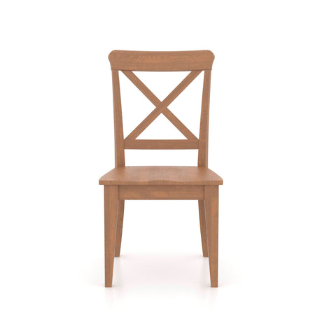 Kirkland III Pecan Washed X Back Upholstered Chair QK1091359