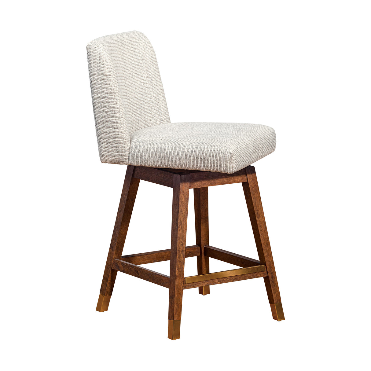Isabella Beige Swivel Counter Stool