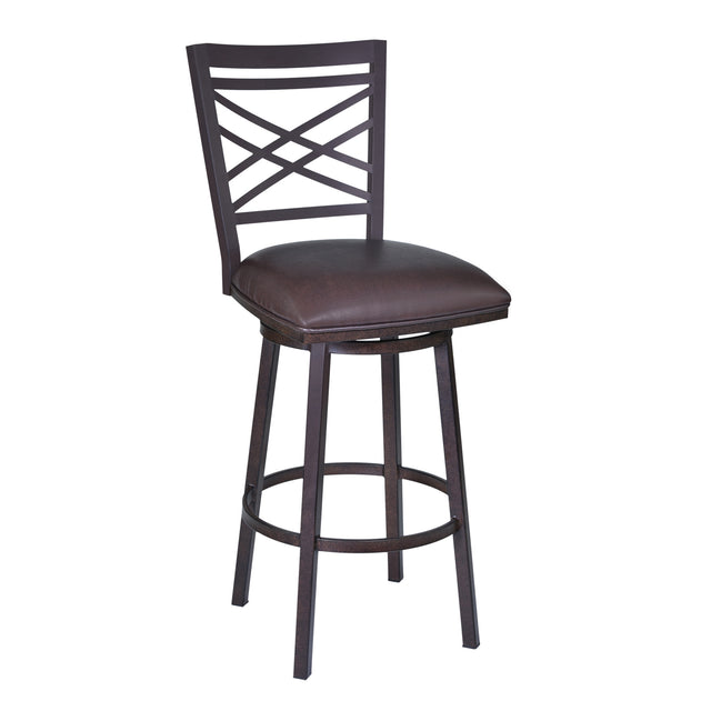 Isabella Beige Swivel Counter Stool QK1092315