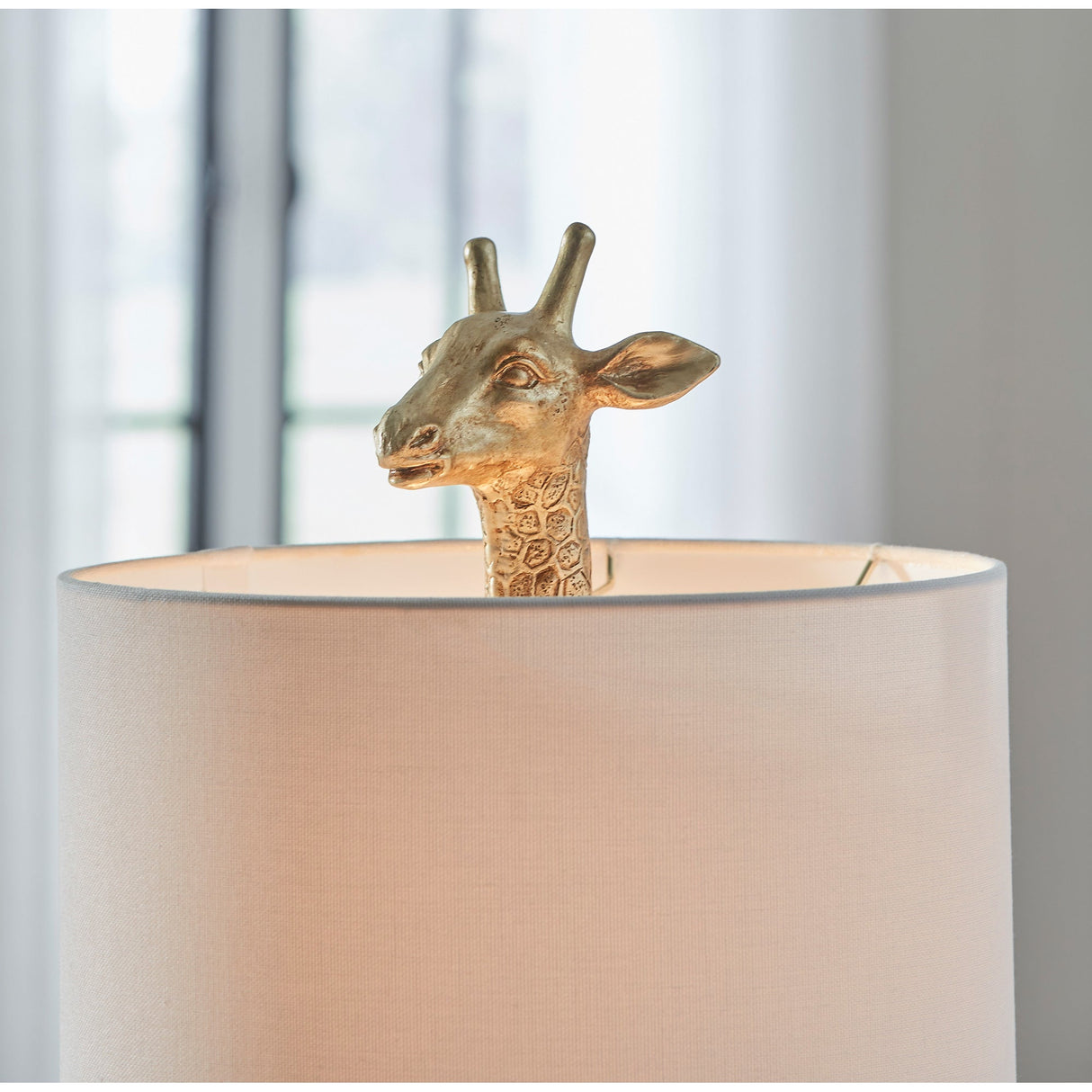 Detail view of Ferrison Gold Table Lamp