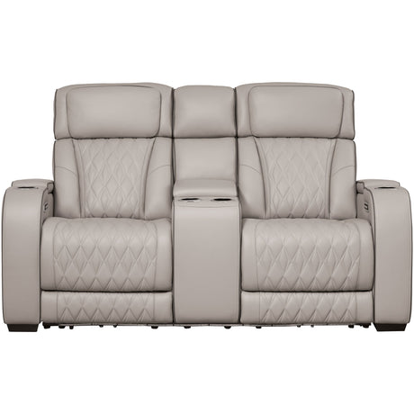 Boyington Gray Power Reclining Loveseat QK1092543