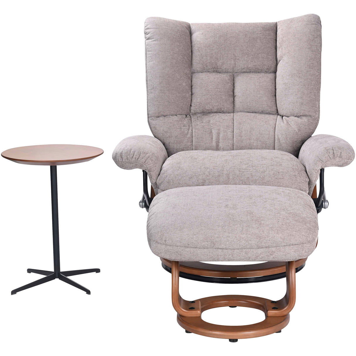 Bubba Swivel Recliner with Ottoman