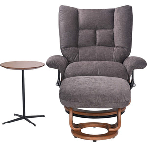 Bubba Swivel Recliner with Ottoman