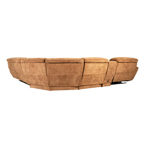 Back view of Declan Cypress 6 Piece Tri Power Reclining Sectional