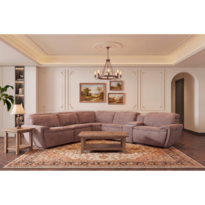 A room setting featuring Declan Cypress 6 Piece Tri Power Reclining Sectional