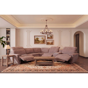 Room setting 2 featuring Declan Cypress 6 Piece Tri Power Reclining Sectional