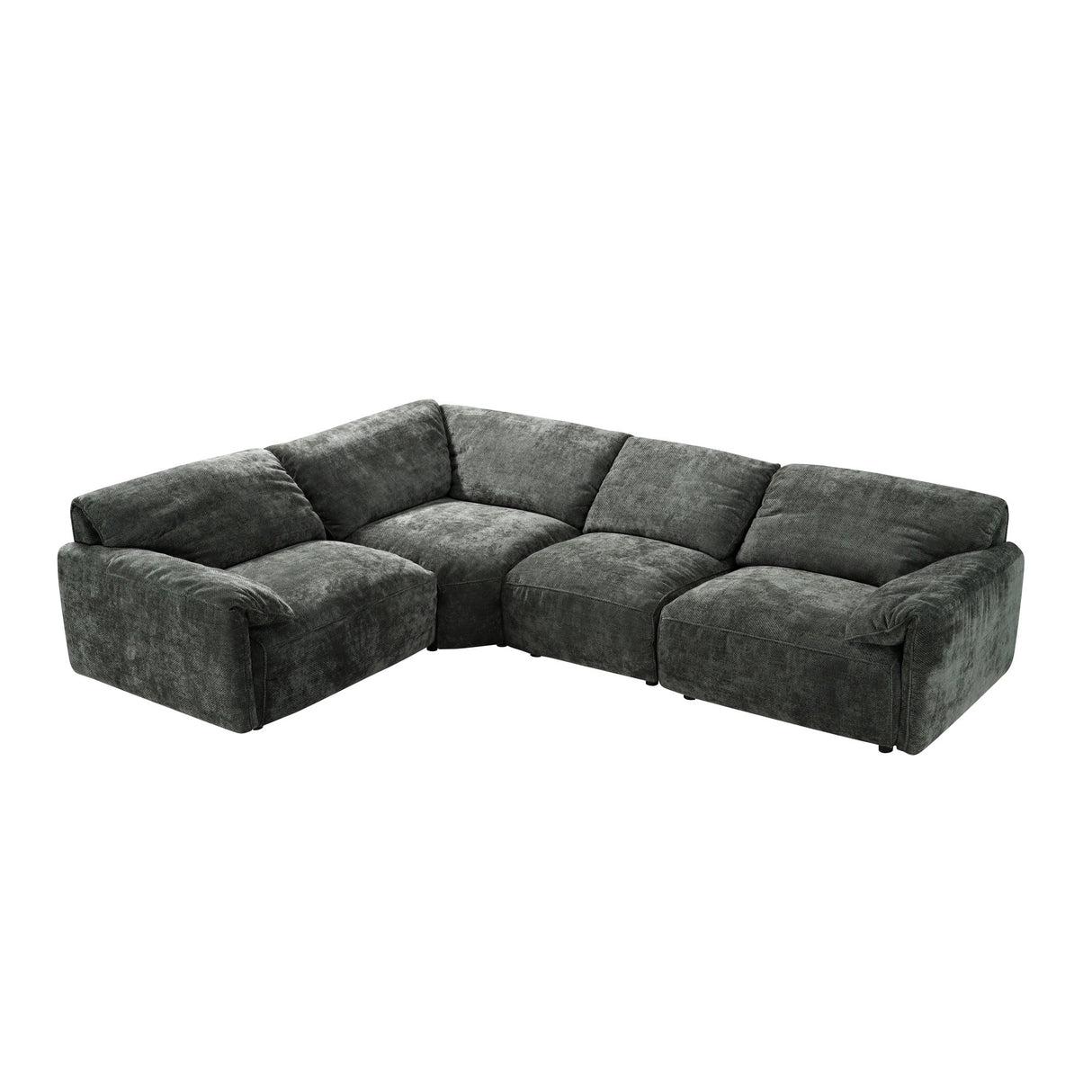 Dreamer Green 4 Piece Sectional QK1092945
