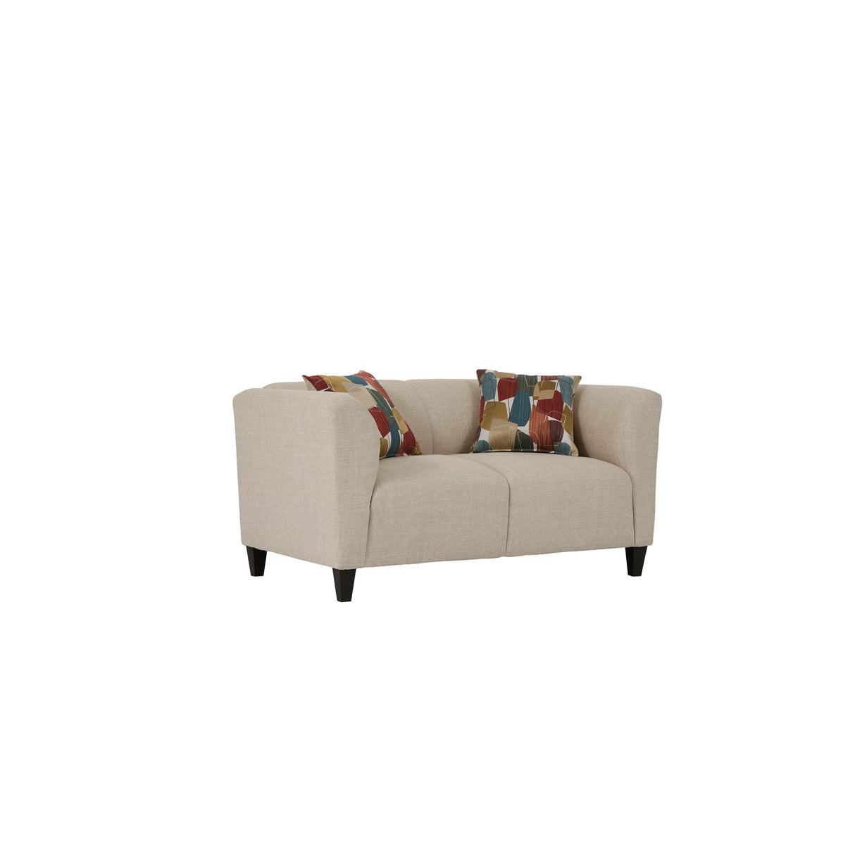 Front left view of Bria Oasis Loveseat