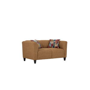 Front left view of Bria Marigold Loveseat