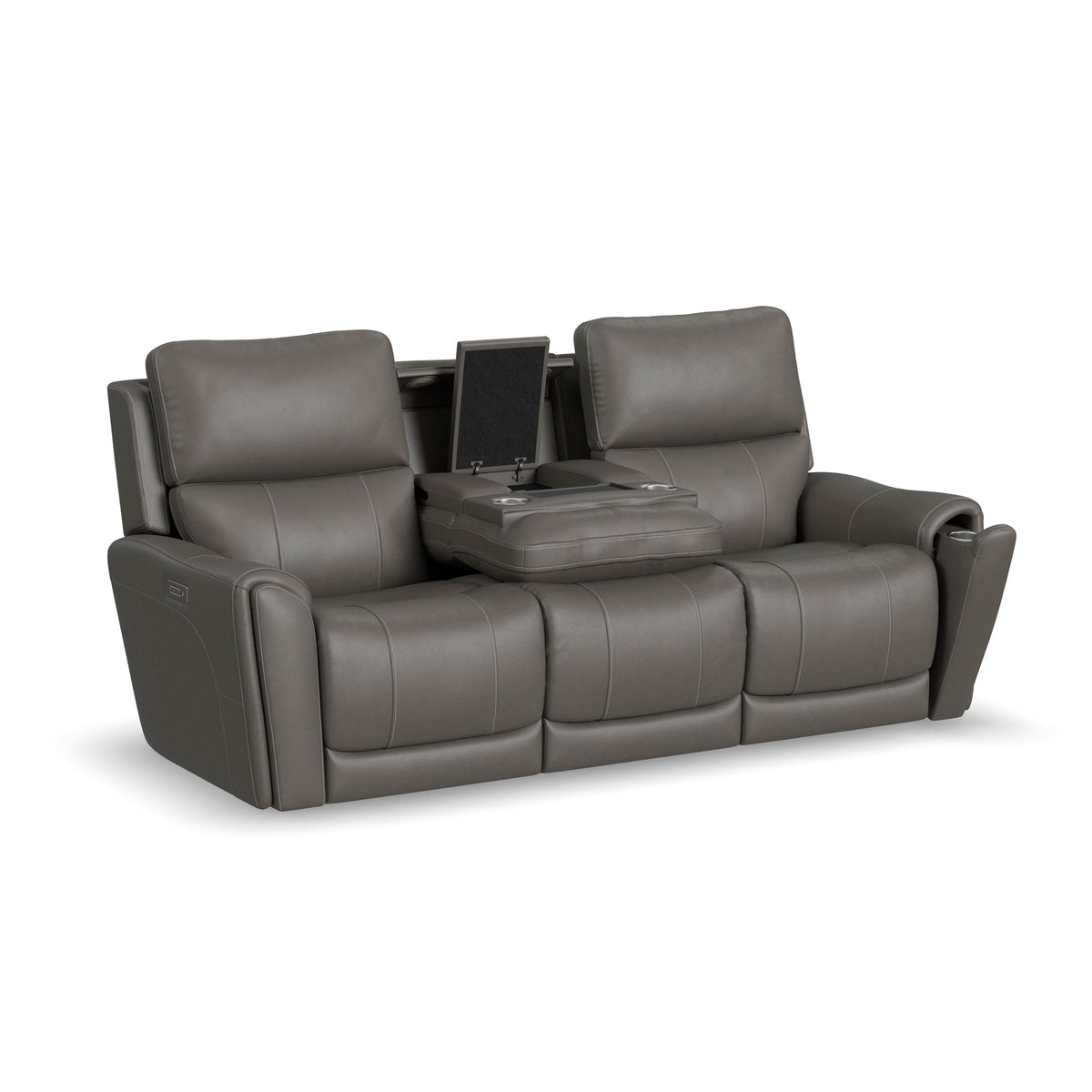 Extended view of Dylan Smoke Power Reclining Sofa