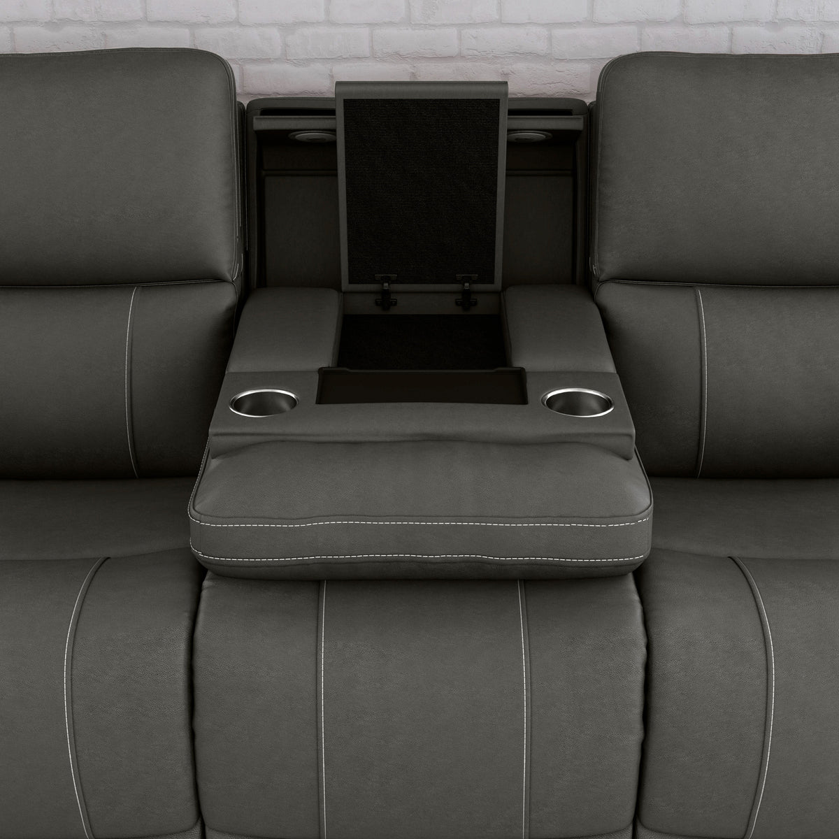 Extended view 3 of Dylan Smoke Power Reclining Sofa