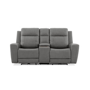 Gavin Ash Dual Power Console Reclining Loveseat QK1094628