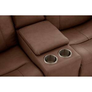 Gavin Dual Power Console Reclining Loveseat