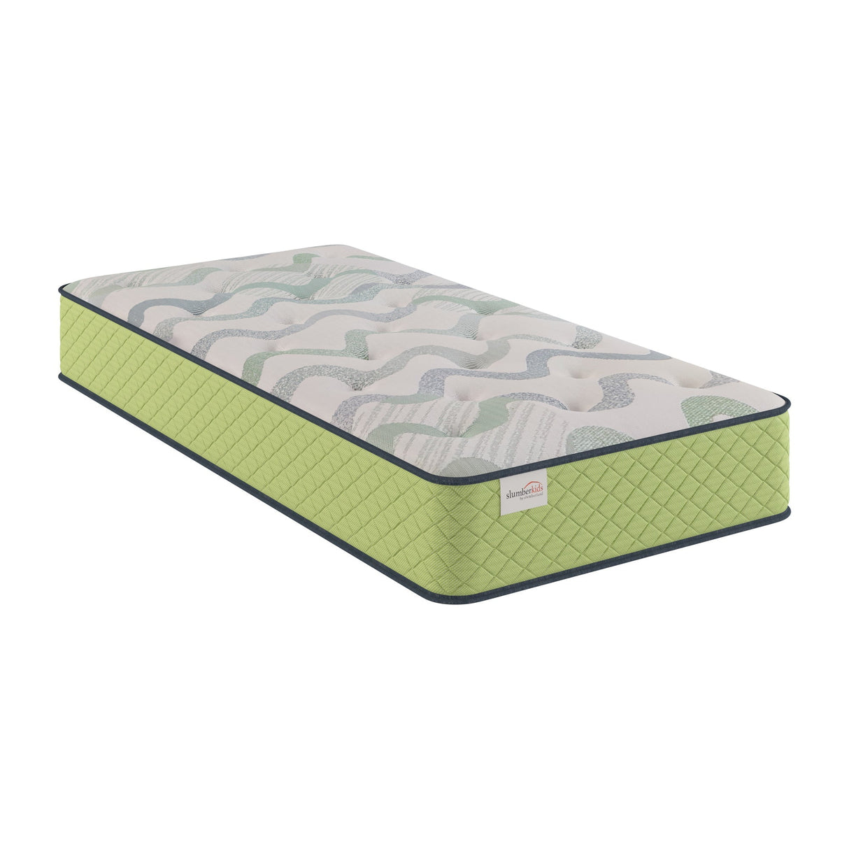 Front left view of SlumberKids Full Hybrid Mattress