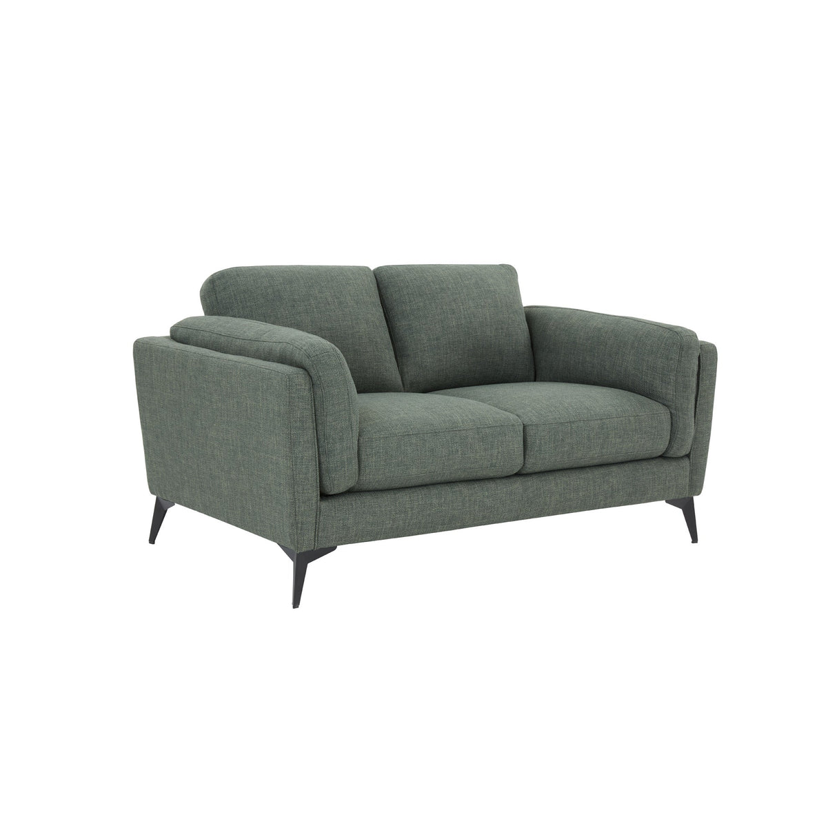Front right view of Maya Pine Loveseat