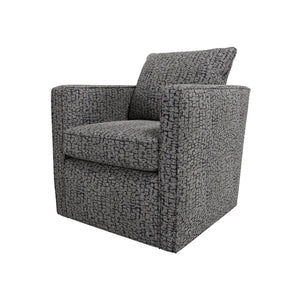 Front left view of Millie Gray Swivel Chair