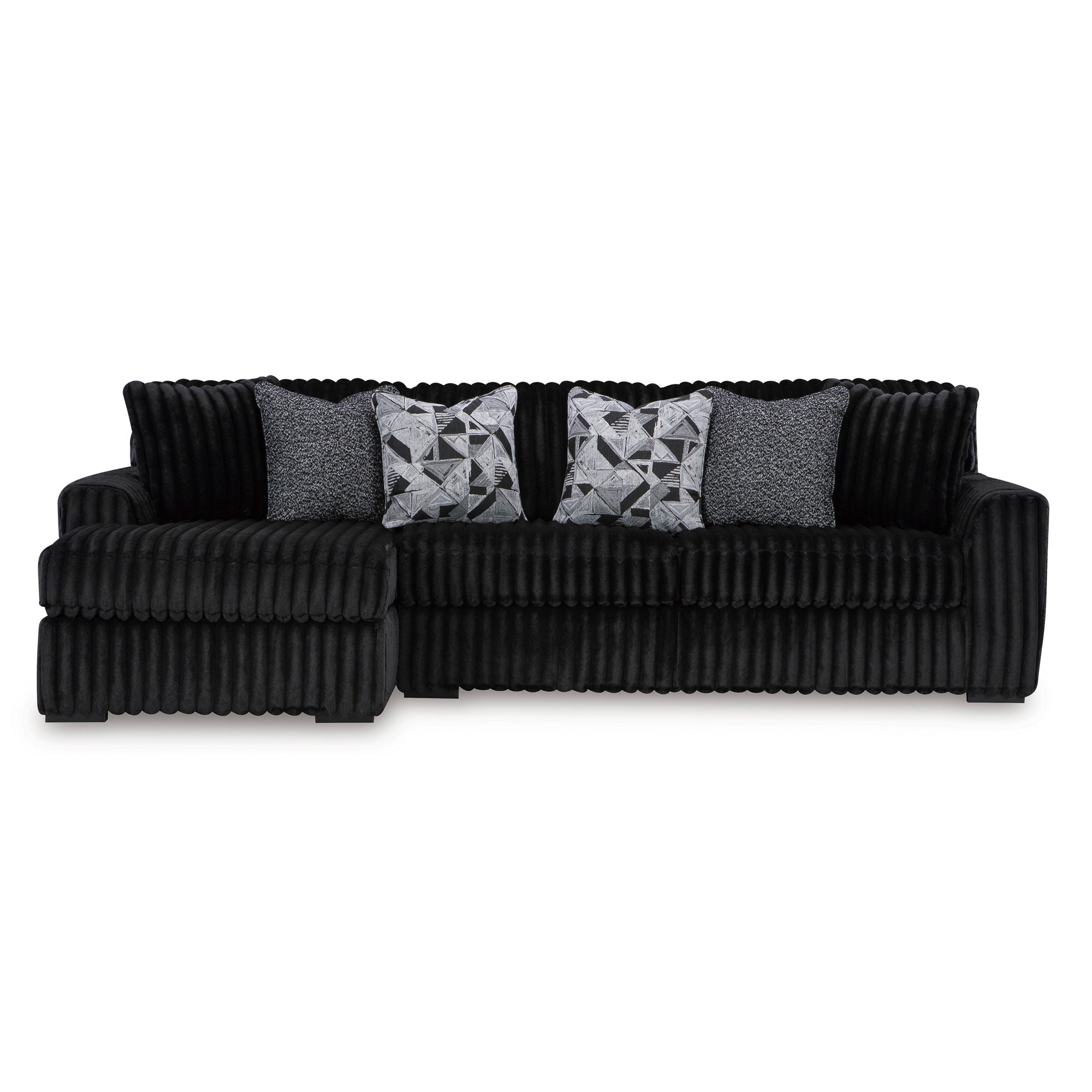 Midnight-Madness 2 Piece Modular Sectional with Left Chaise