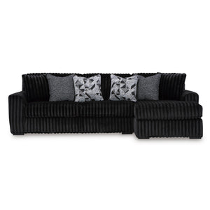 Midnight Madness 2 Piece Right Chaise Sectional