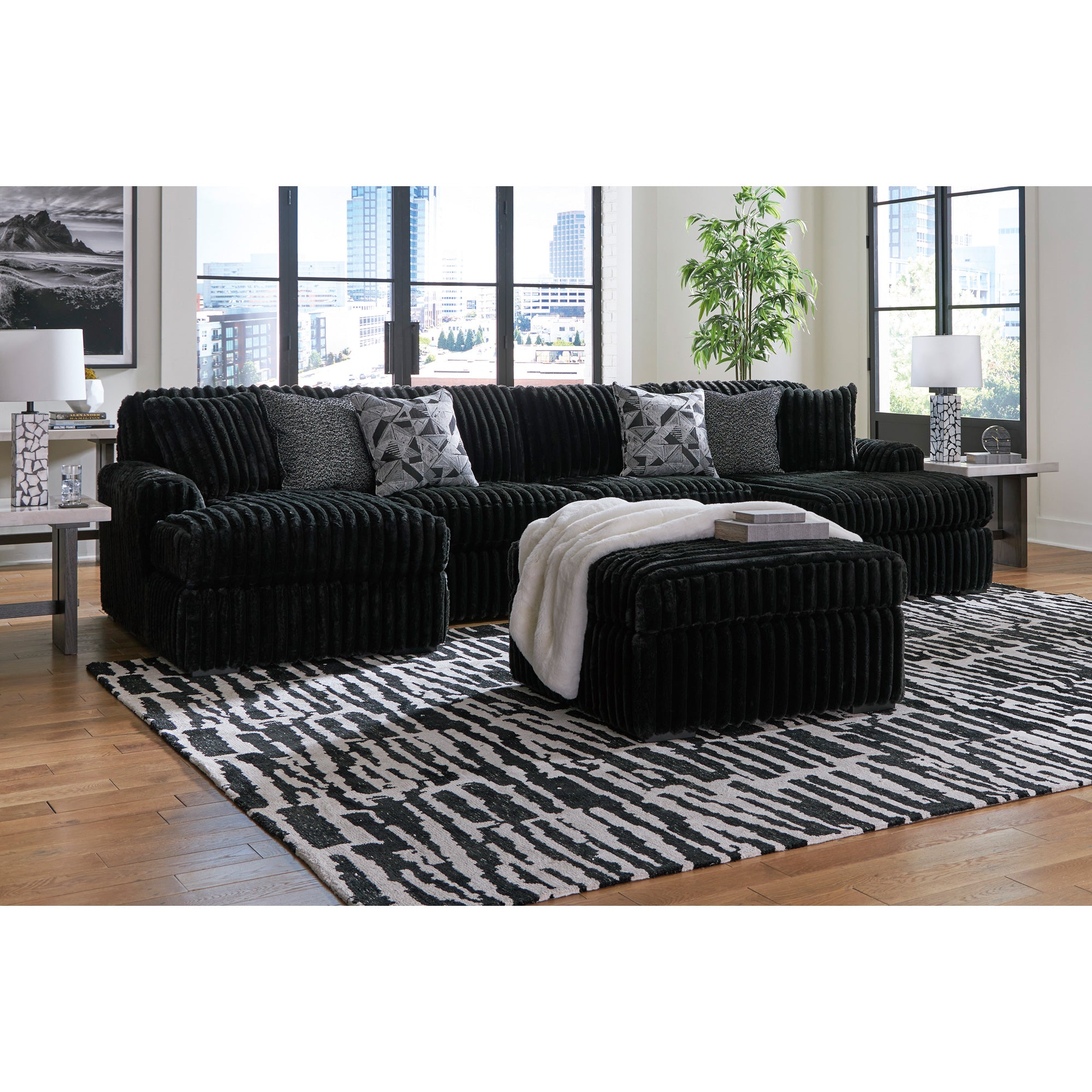 Midnight Madness 3 Piece Dual Chaise Sectional – Slumberland Midnight Madness 3 Piece Dual Chaise Sectional – Slumberland