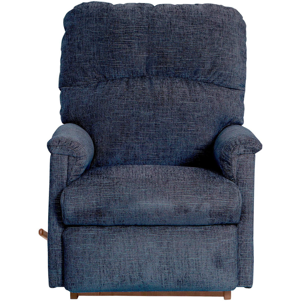 Front left view of Collage Navy Rocker Recliner