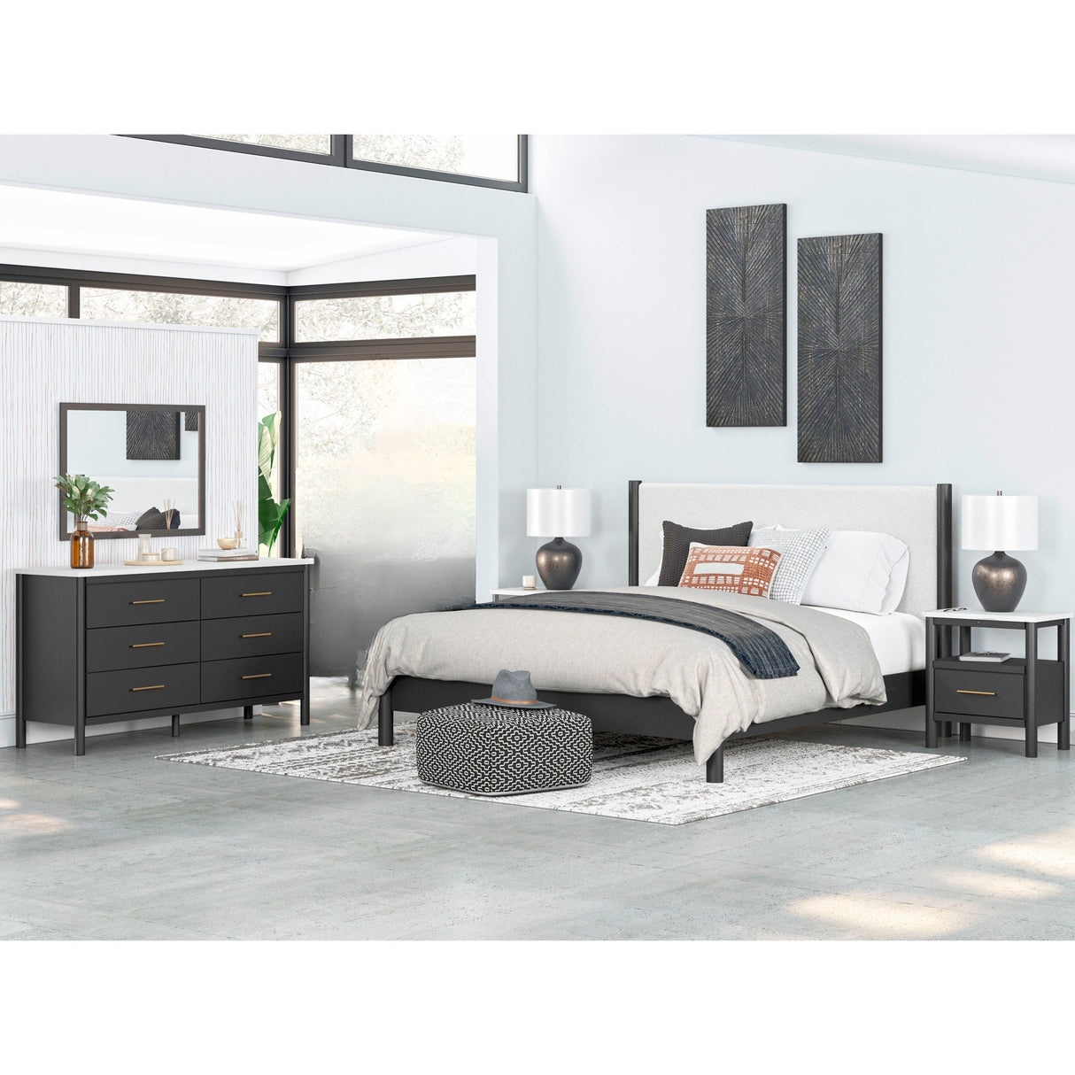 Cadmori 4 Piece Upholstered Room Group