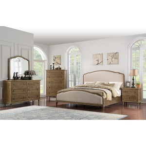 A room setting featuring Marseilles Sandstone Queen 4 Piece Room Group