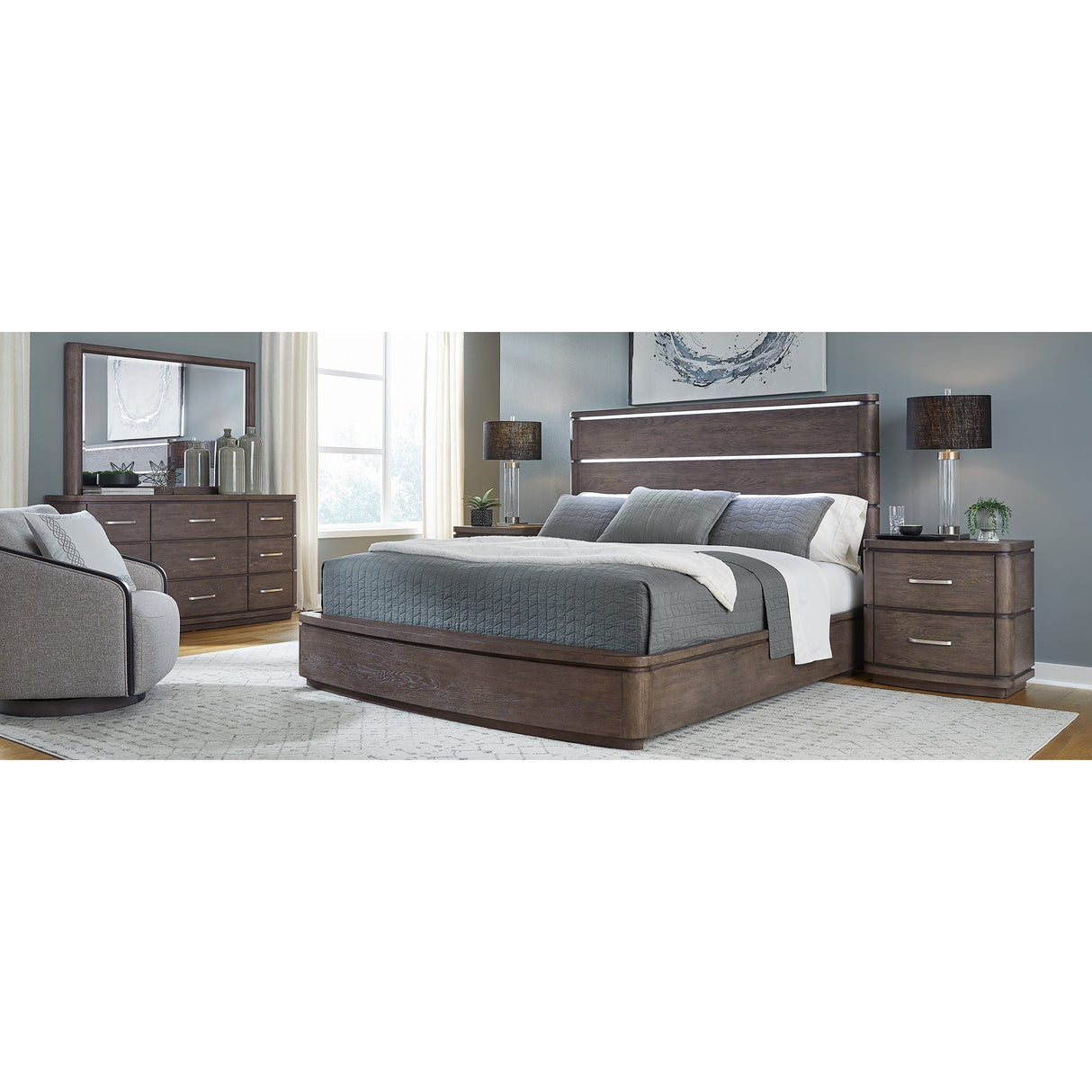 Cascade Falls Espresso Queen 4 Piece Room Group QK1096183