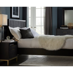 Side view of Kentfield Black Queen 4 Piece Room Group