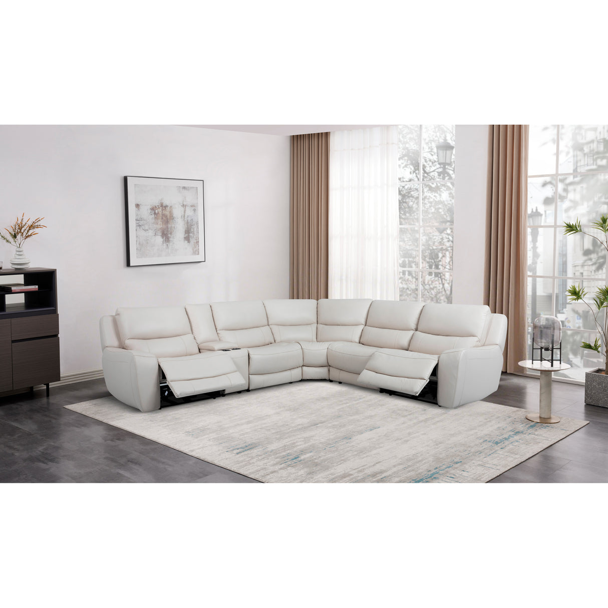 Avery 6 Piece Power Sectional