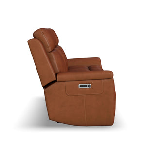 Amelia Power Reclining Console Sofa with Power Headrests and Lumbar