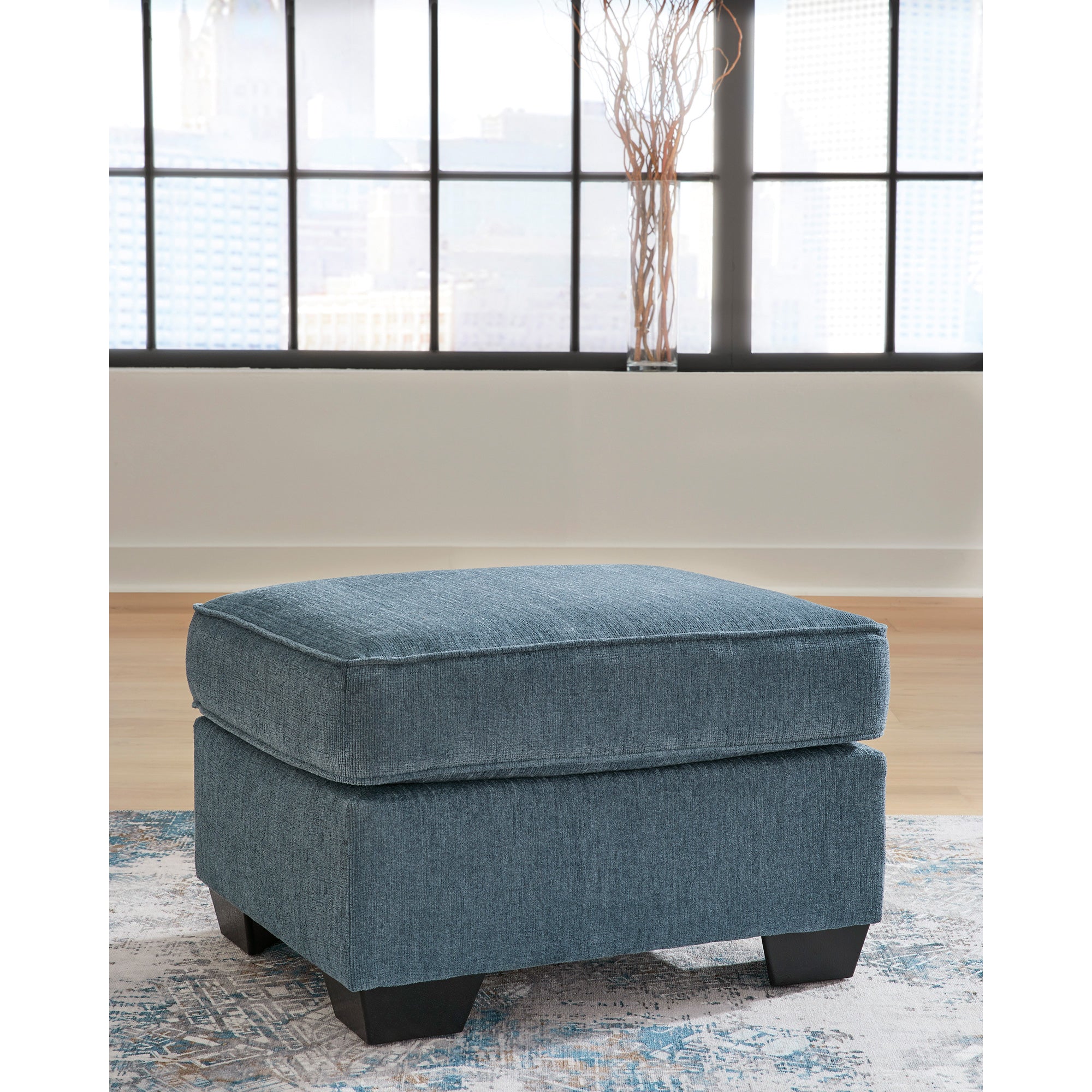 Cashton Polyester Ottoman - Thumbnail 5